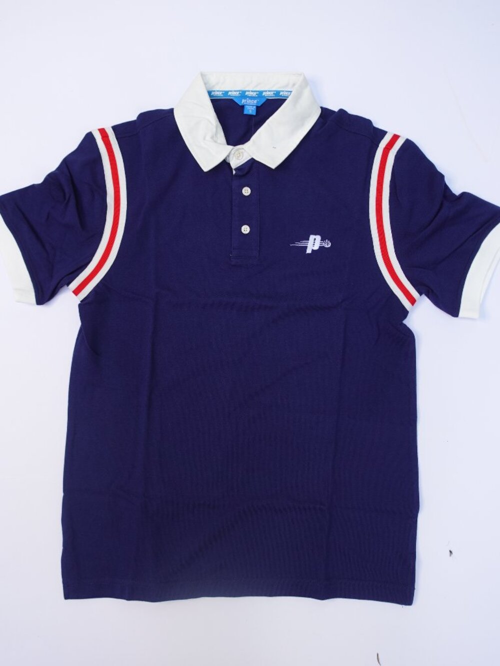 Prince Pickleball Men's Navy Blue Polo Shirt sport wear active NWT $25